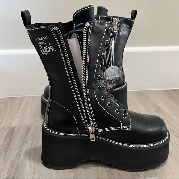 Disney Corpse Bride boots x Dolls Kill sz 10 - Picture 5 of 12